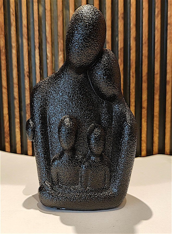 Karigaari India Modern Family Love Sculpture | Abstract Black Unity Statue for Home Decor | Parents & Children Bond Art | Thoughtful Gift for Anniversary, Housewarming, Mother's Day - Image 2